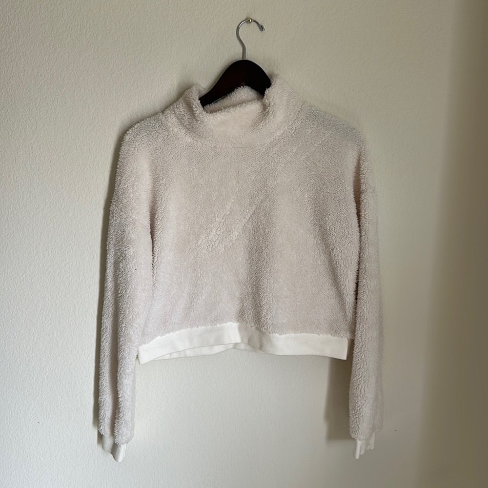 Cream Fuzzy Sweatshirt